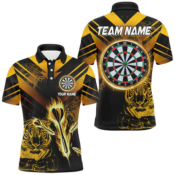 Yellow Arrow Fire Custom Tiger Darts, Darts League Personalized Dart