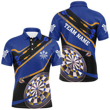 Personalized Blue Darts Tournament and Custom 3D Darts Board Team