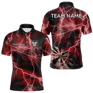 Black And Red Thunder Lightning Dart Custom 3D Darts Team