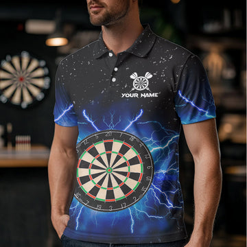 Grunge Black Blue Thunder Lightning Darts and Custom Dart Dart