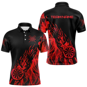 Red And Black Dartboard Fire Flame Darts and Custom Dart Dart