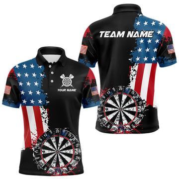 Personalized Grunge Dartboard American Flag Darts, Patriotic Us Flag Dart