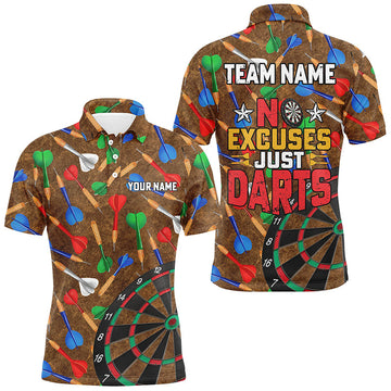 No Excuses Just Darts Custom Colorful Arrow Dart, Funny Dart Dart
