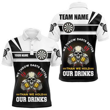 We Throw Darts Better Skull Beer Funny Darts Custom Drinking Darts Team