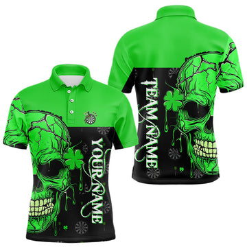 Personalized Green Shamrock Skull Dart Custom Saint Patrick Day Dart Outfit