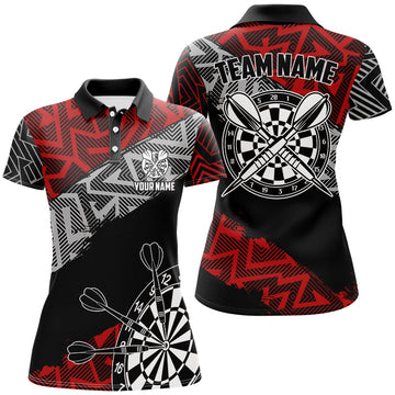 Custom Darts Personalized Zig-Zag Pattern Dart, Cool Darts Team |Red