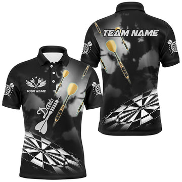 Black White Dart Board Hazy Smoke Custom 3D Dart Darts League Team Dart