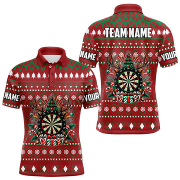 Red Christmas Pattern Custom Dart, Funny Darts Christmas Gifts Xmas Dart