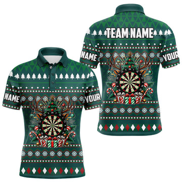 Green Christmas Pattern Custom Dart, Funny Darts Christmas Gifts Xmas Dart