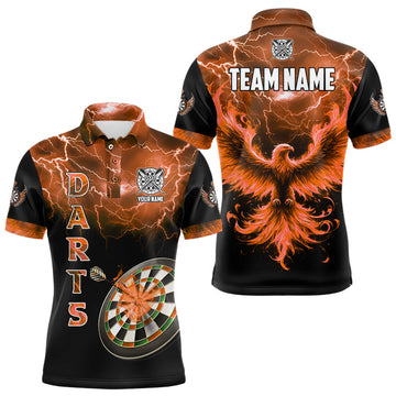 Personalized Lightning Thunder Custom Flaming Phoenix Dart, Dart |Orange