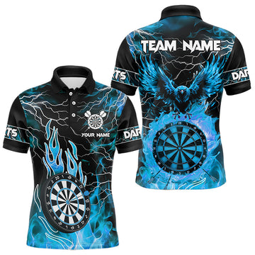Blue Dart Board Fire Flame Custom Eagle Dart, Thunder Lightning Dart Team