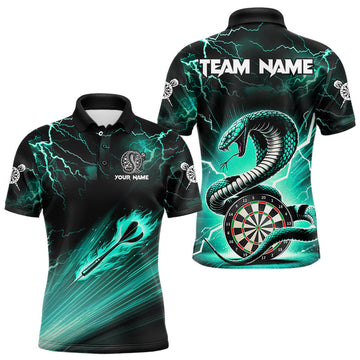 Turquoise Thunder Lightning Custom Cobra Snake Dart Team League Dart