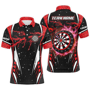 Personalized Thunder Lightning Red Dart Men Custom Team League Dart