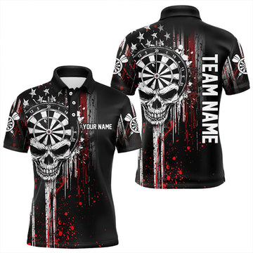 Retro American Flag Grunge Skull Darts and Custom Dart Darts