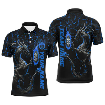 Personalized Blue Big Dragon 3D Printed Darts Custom Team League Darts