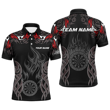 Personalized Darts Tournament Custom Dartboard Fire Flame Darts Team |Red