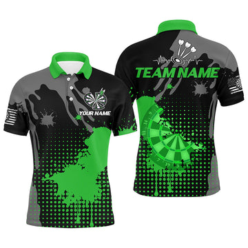 Personalized Grunge Paint Darts and, Best Darts Team |Green
