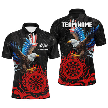 Personalized 3D Eagle American Flag Patriotic Darts Custom Flame Darts |Red