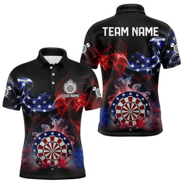Personalized Dartboard American Flag Smoke Dart Custom Patriotic Team Darts