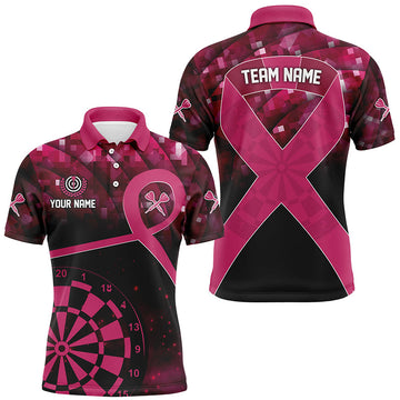 Pink Ribbon Breast Cancer Awareness Darts Custom Breast Cancer For Darts Lover