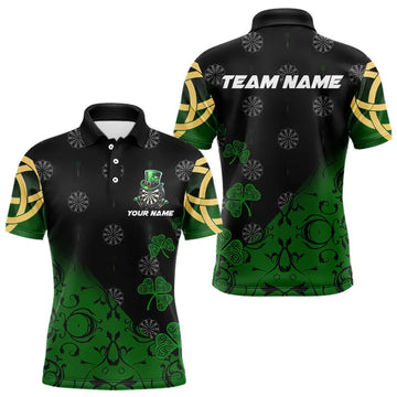 Black And Green St Patrick Day Luckiest Shamrock Dart Custom Darts Team