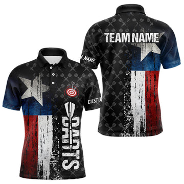 Grunge Vintage Texas Flag Custom Retro Dart, Pride Team Patriotic Dart