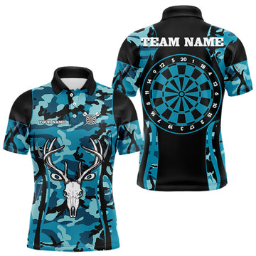 Turquoise Camo With Deer Head Skull Dart, Custom Dart NYN0037
