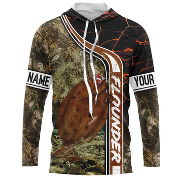Flounder fishing custom name with ChipteeAmz's art UV protection AT020