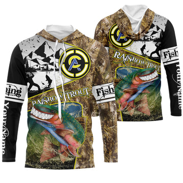 Trout fishing custom name with funny Trout ChipteeAmz's art UV protection AT009