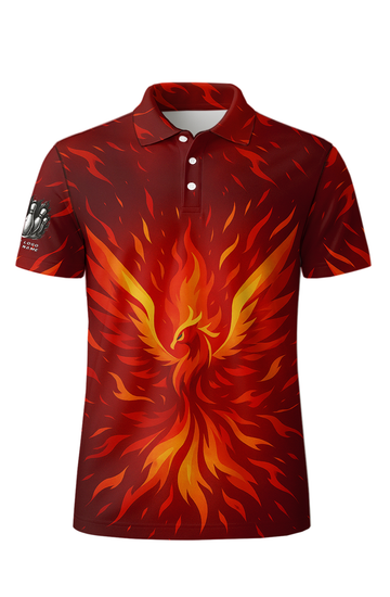 Inferno Rising Phoenix Flames Bowling Jersey