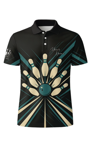 Bowling Pins Atomic Explosion Bowling Jersey
