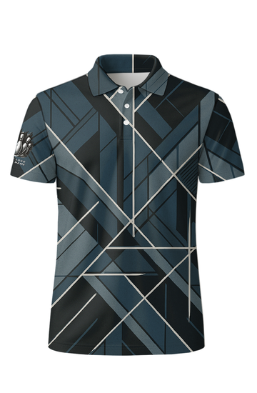 Geometric Angled Line Intersection Bowling Jersey