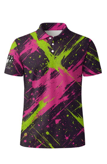Electric Splatter Neon Riot Bowling Jersey