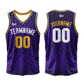 Custom Purple Basketball Jersey Uniform Suit Printed Your Logo Name Number