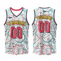 Custom White Pink Basketball Jersey Uniform Suit Printed Your Logo Name Number