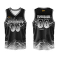 Custom Black White Basketball Jersey Uniform Suit Printed Your Logo Name Number