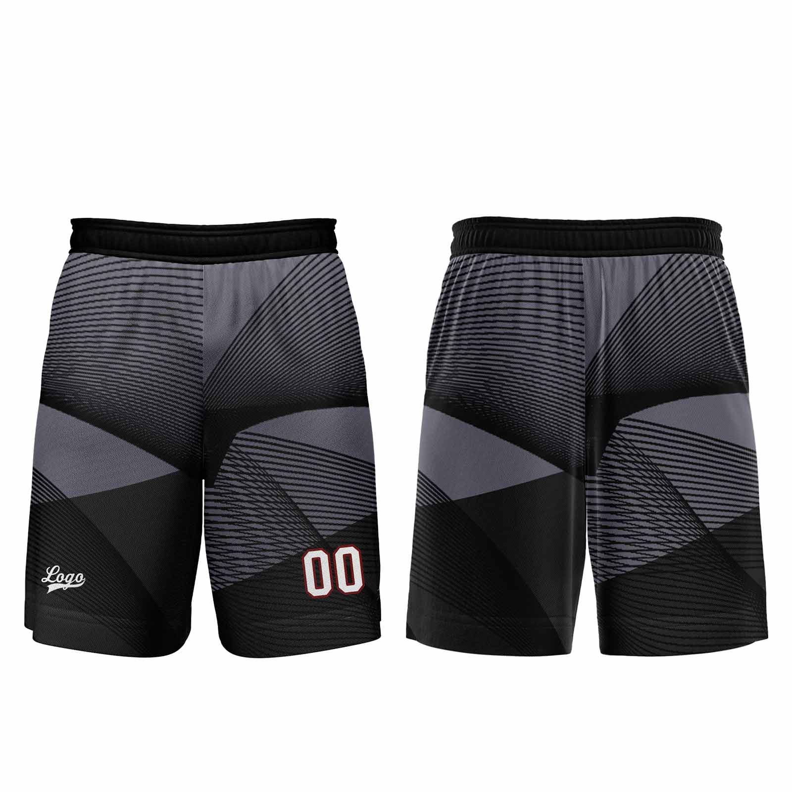 Custom Black Basketball Jersey Uniform Suit Printed Your Logo Name Number