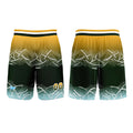 Custom Yellow Green Basketball Jersey Uniform Suit Printed Your Logo Name Number