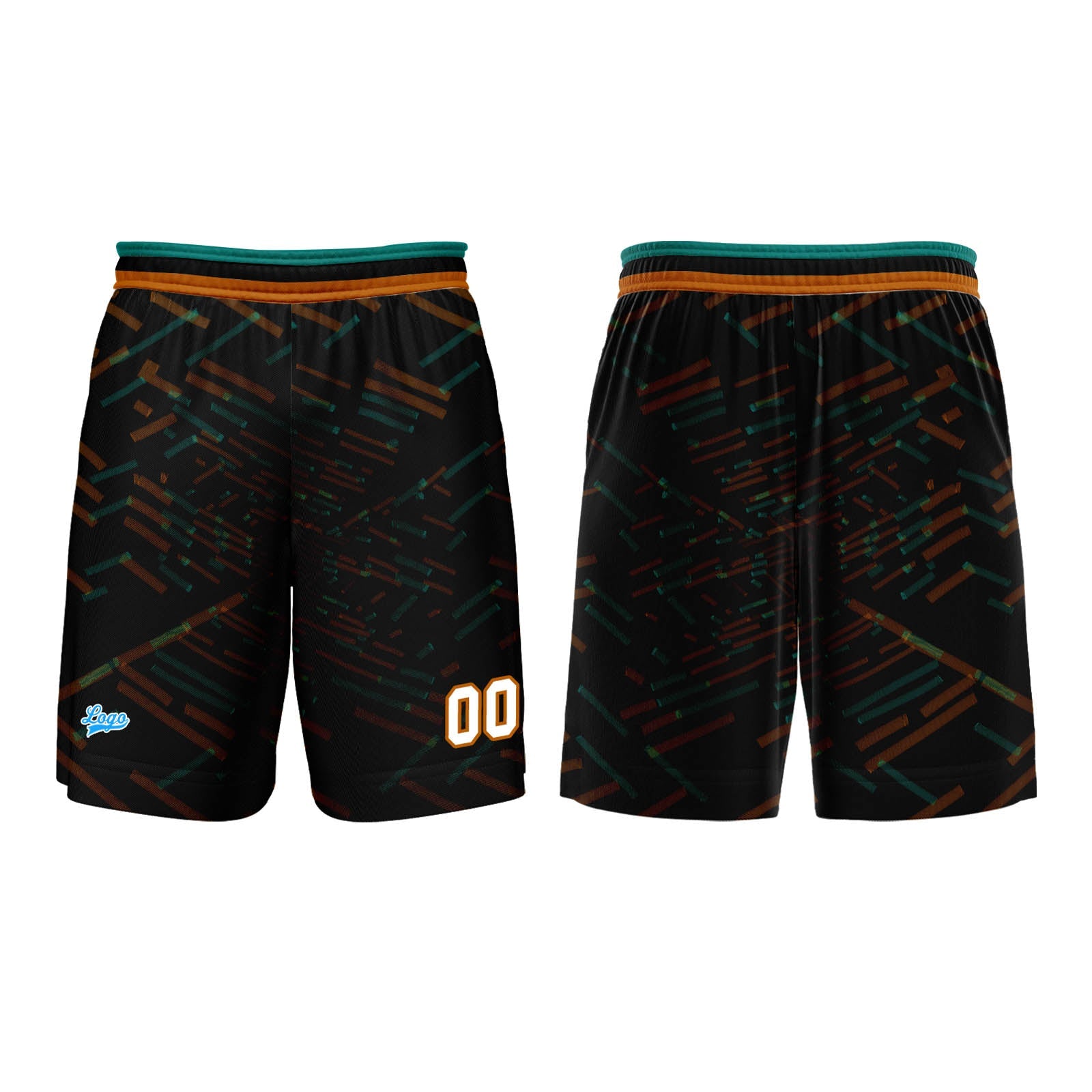 Custom Orange Basketball Jersey Uniform Suit Printed Your Logo Name Number