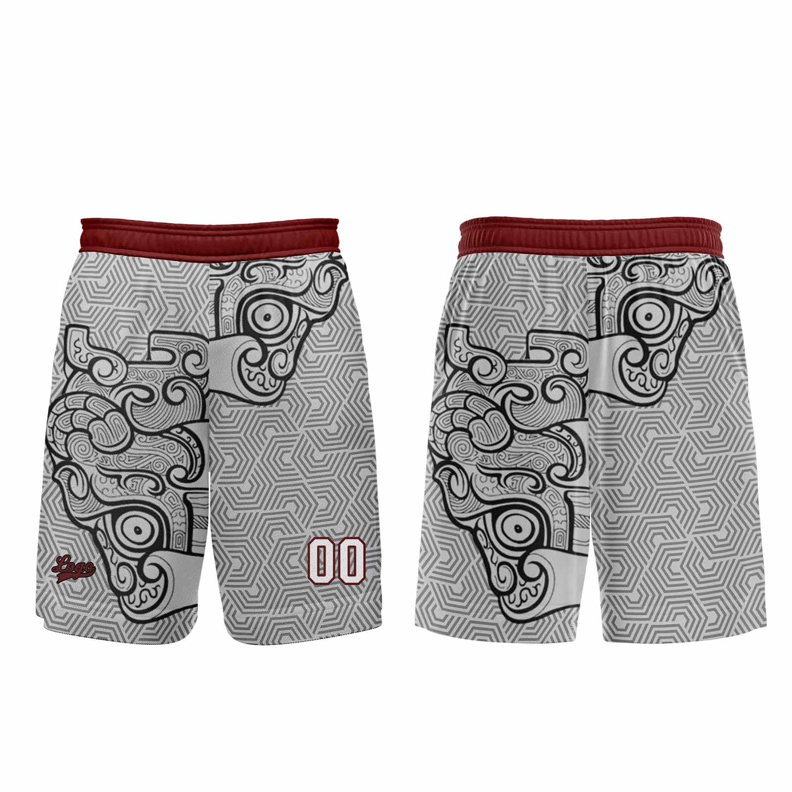 Custom Gray Black Basketball Jersey Uniform Suit Printed Your Logo Name Number
