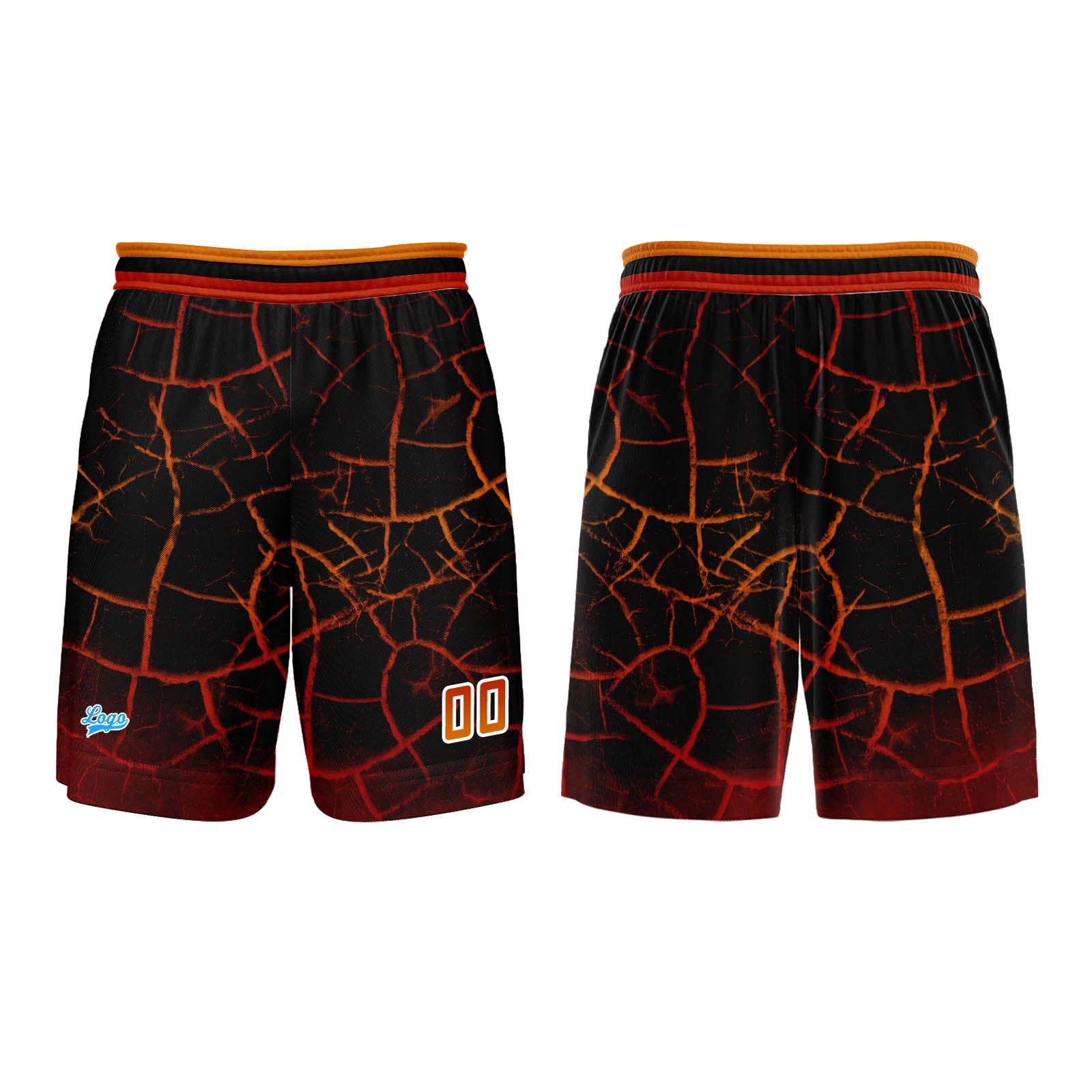 Custom Orange Red Basketball Jersey Uniform Suit Printed Your Logo Name Number