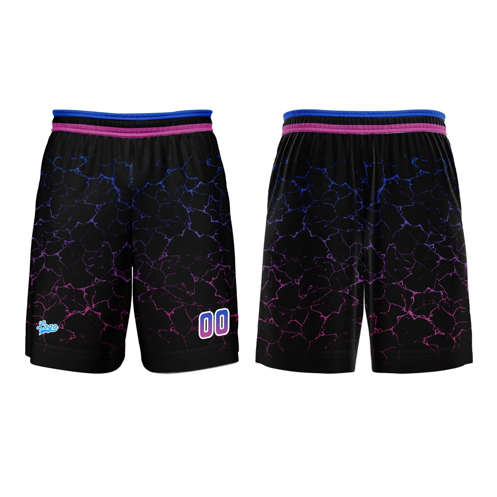 Custom Rose Purple Basketball Jersey Uniform Suit Printed Your Logo Name Number