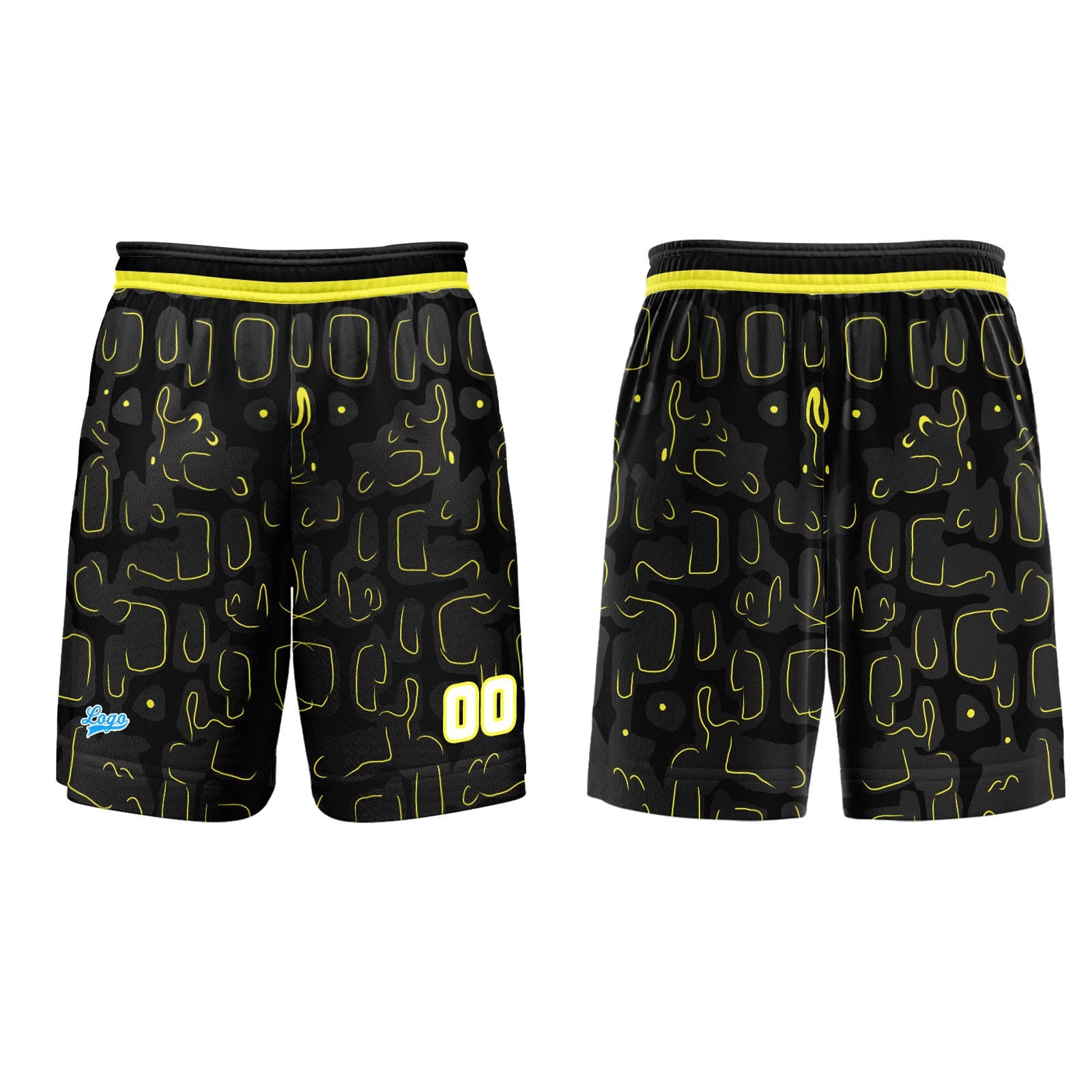 Custom Lemon Yellow Basketball Jersey Uniform Suit Printed Your Logo Name Number