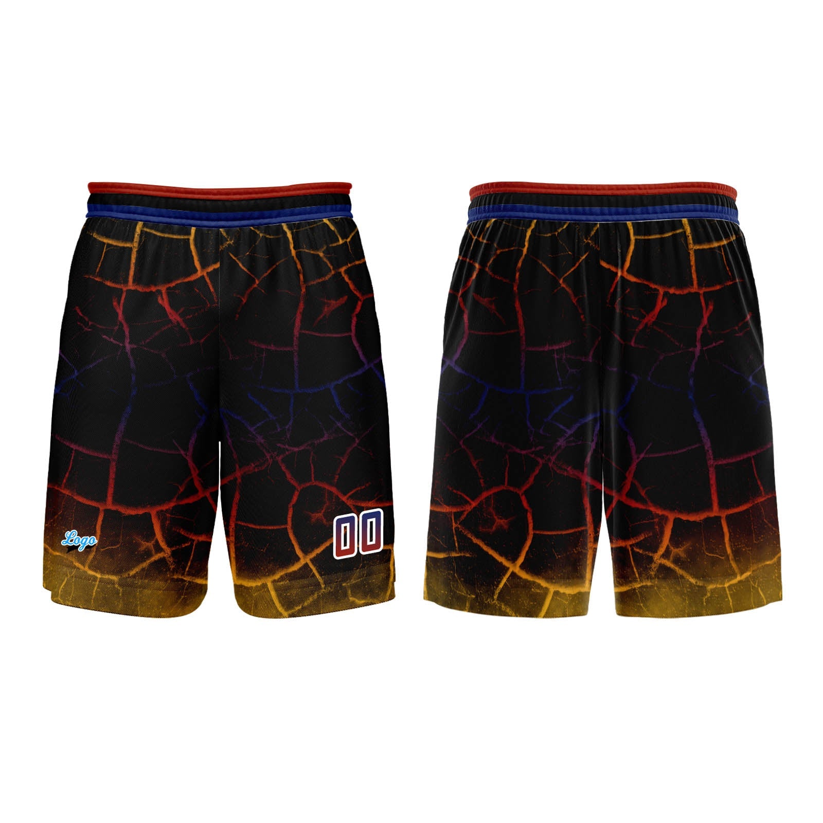 Custom Red Yellow Basketball Jersey Uniform Suit Printed Your Logo Name Number