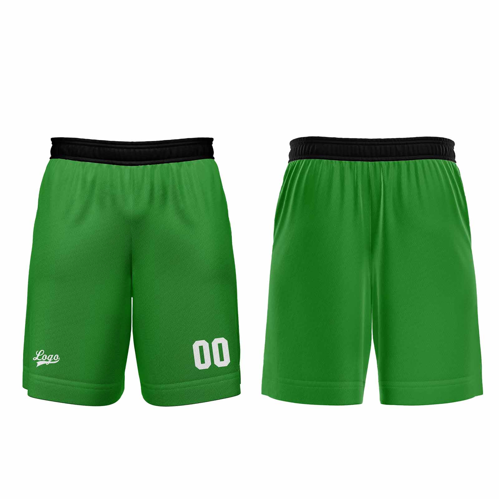Custom Green Basketball Jersey Uniform Suit Printed Your Logo Name Number