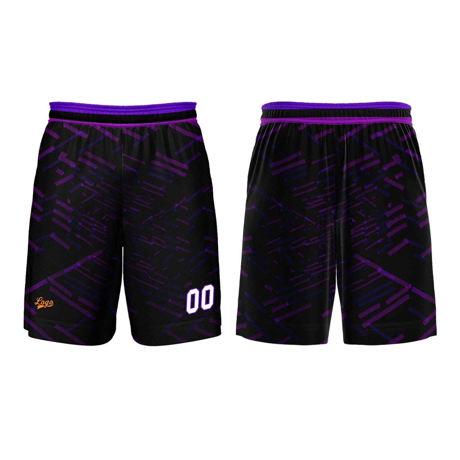 Custom Purple Basketball Jersey Uniform Suit Printed Your Logo Name Number