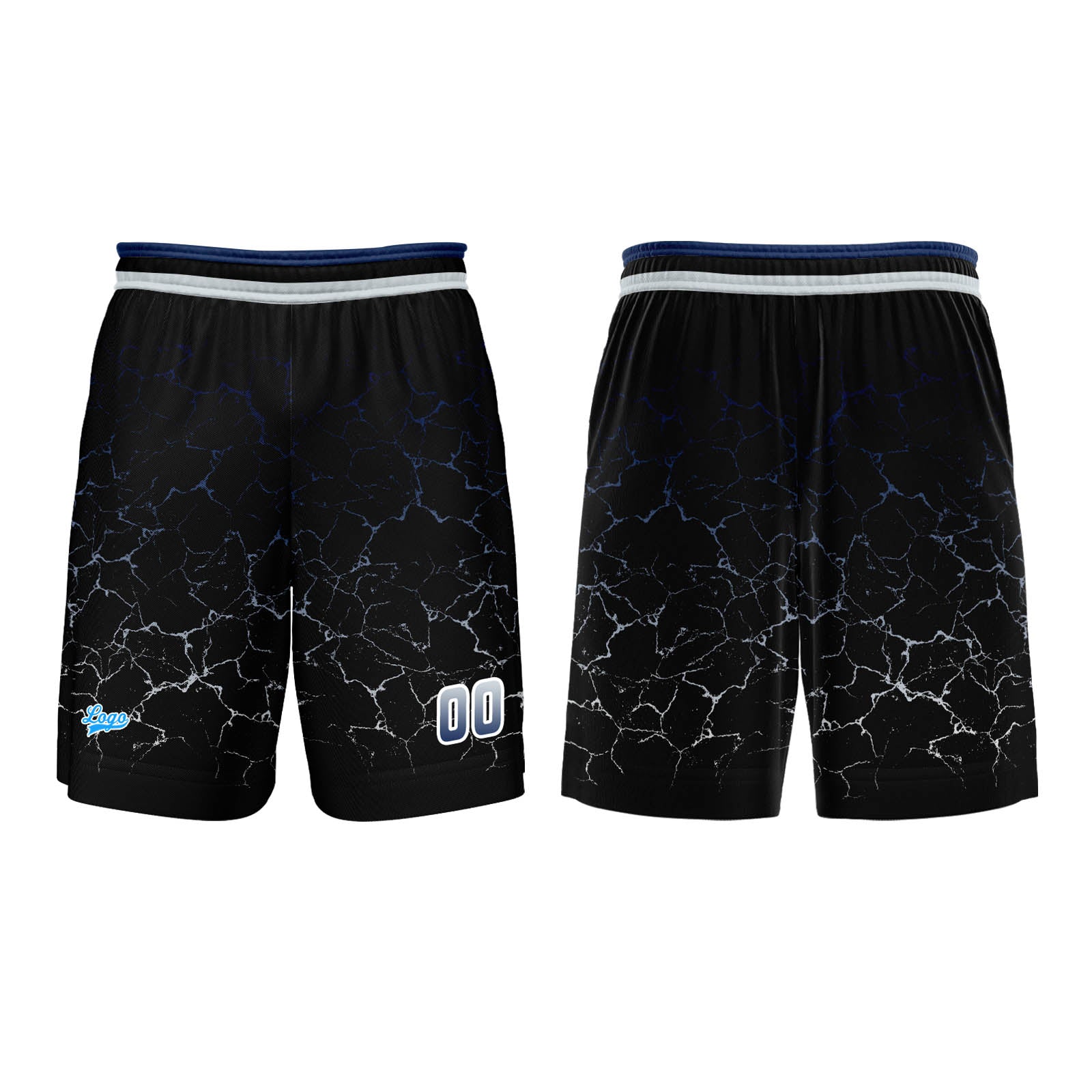 Custom Azure Basketball Jersey Uniform Suit Printed Your Logo Name Number