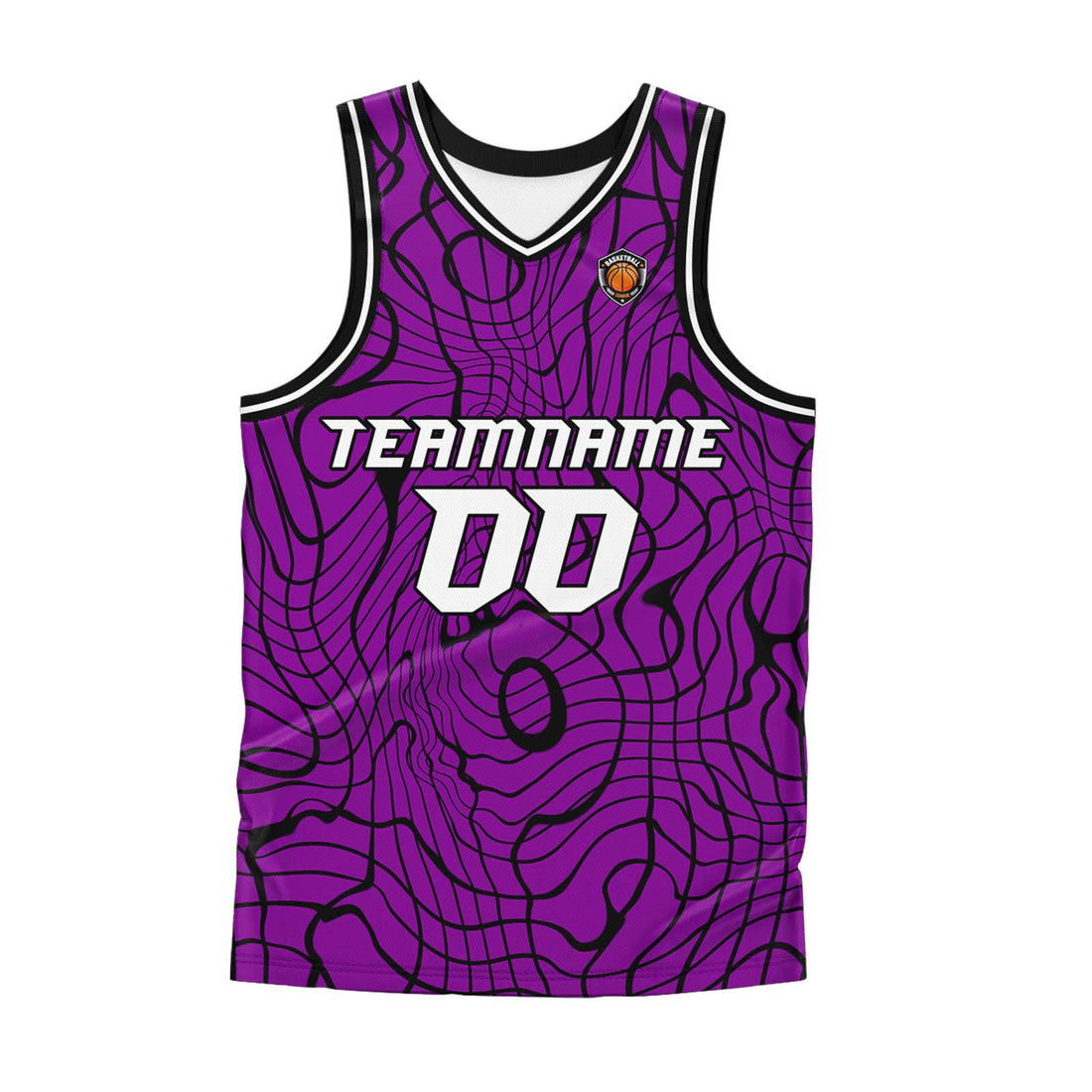 Custom Purple Basketball Jersey Uniform Suit Printed Your Logo Name Number