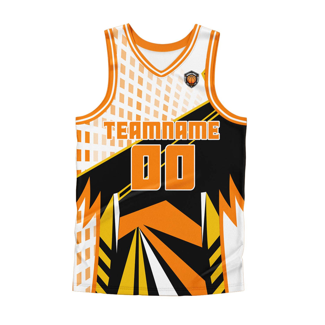 Custom Orange Basketball Jersey Uniform Suit Printed Your Logo Name Number