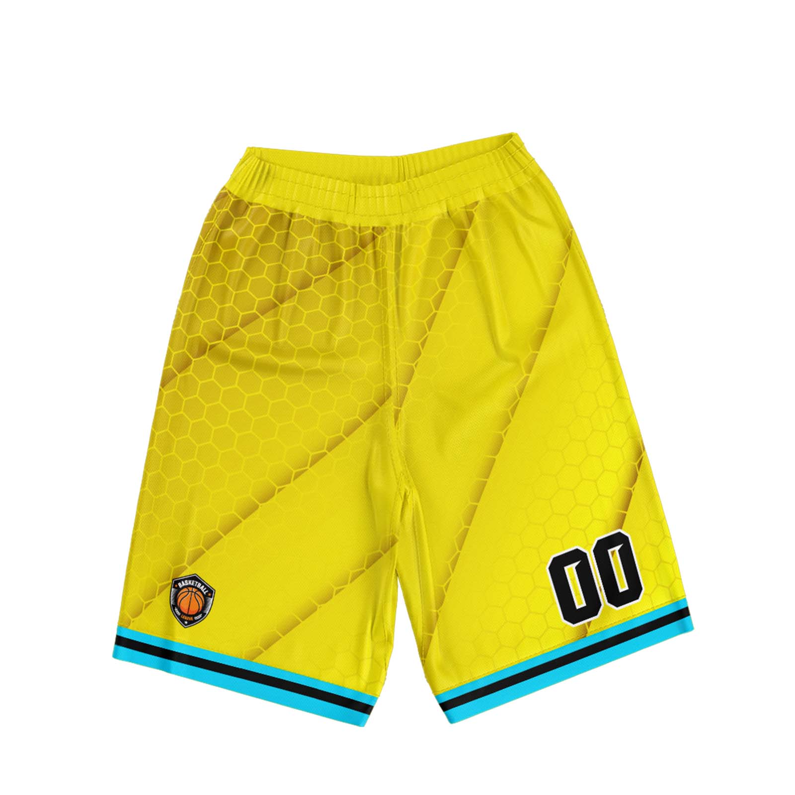 Custom Yellow Blue Basketball Jersey Uniform Suit Printed Your Logo Name Number